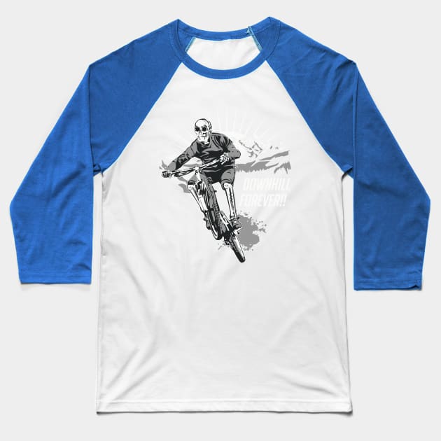 Downhill Baseball T-Shirt by Niken12